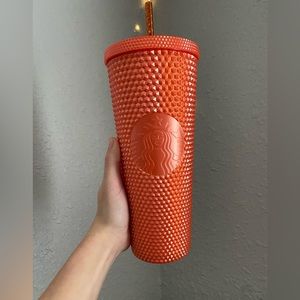 Orange Starbucks Tumbler